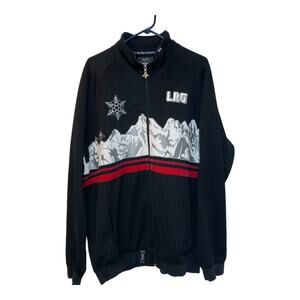 LRG Roots and Equipment Rock Warm Up Avalanche Embroidered Mountains Size XXXL